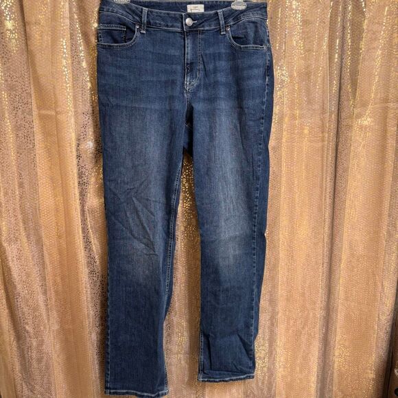 Maurices M Jeans Plus Size Classic Straight Curvy High Rise Straight Jeans Long - Picture 1 of 12